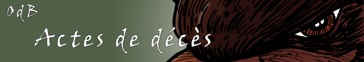 Actes de d�c�s